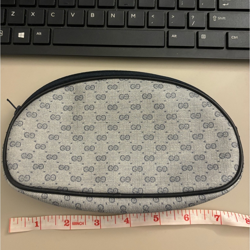 NWOT Vintage Gucci Zipper Pouch Clutch Wallet Italian Authentic - Picture 7 of 9